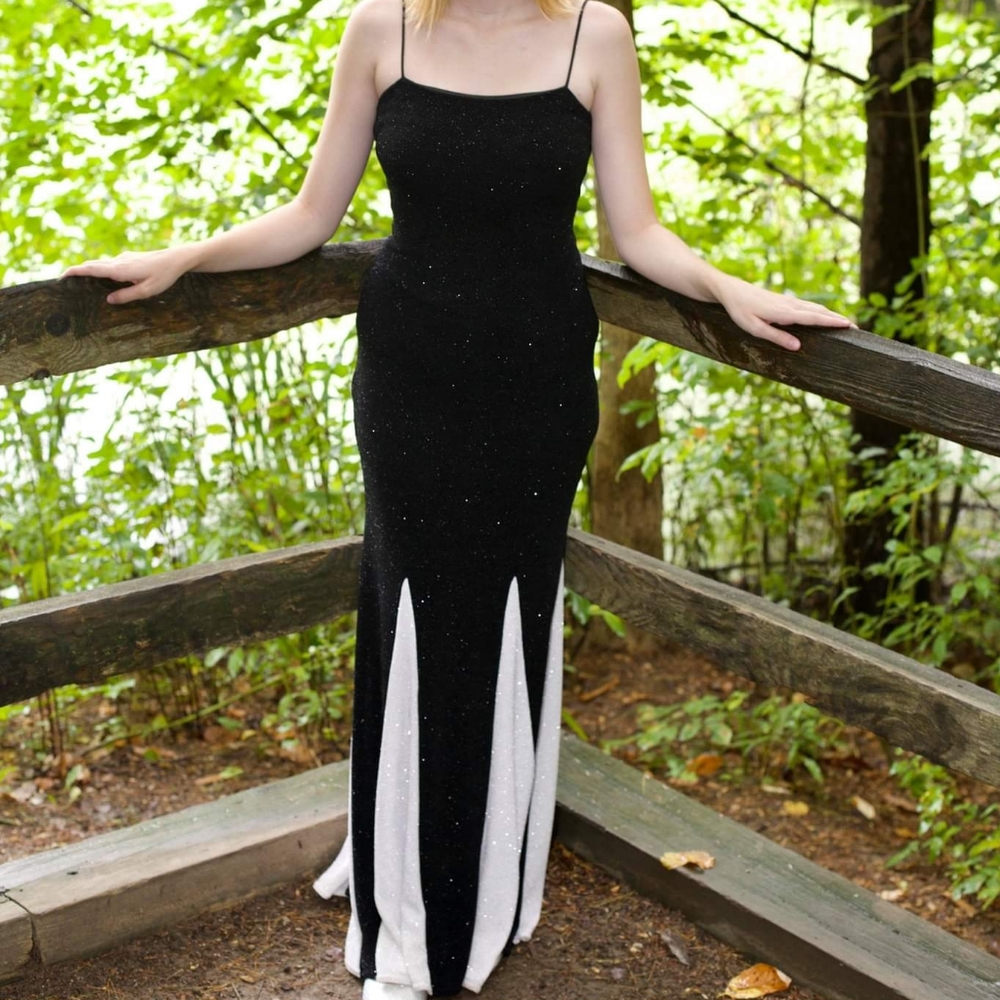 Black And White Gown
